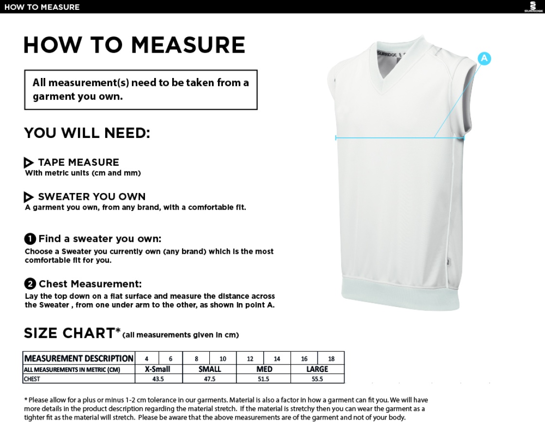 NORTHERN WARRIORS BLAST SLEEVELESS WOMENS SWEATER-Ivory - Size Guide