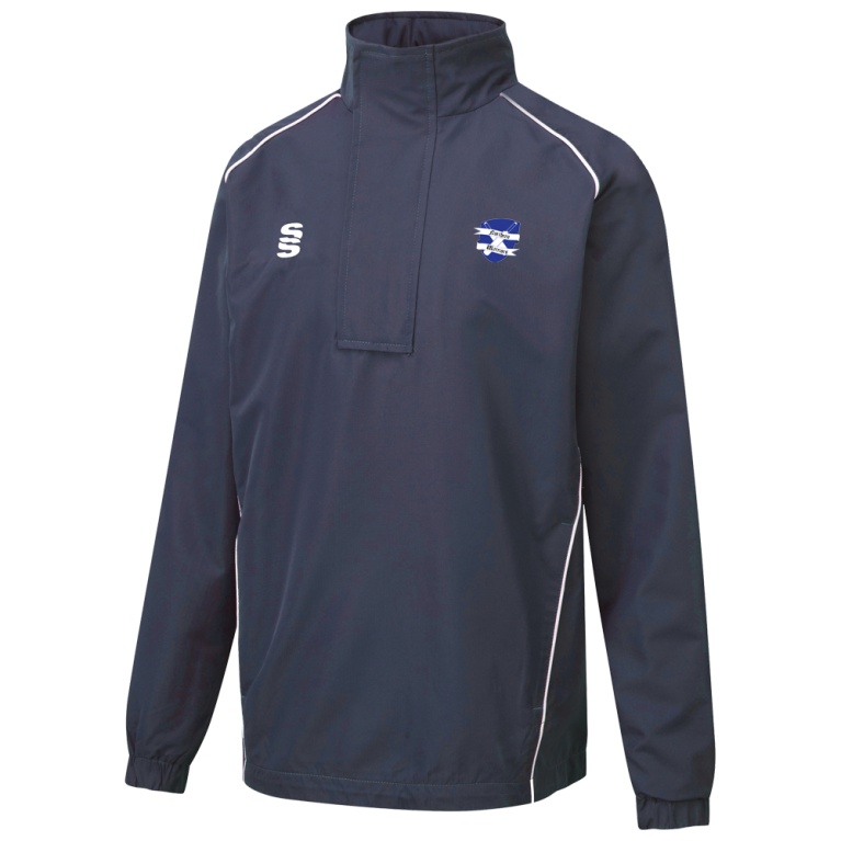 NORTHERN WARRIORS Dual Curve 1/4 Zip Rain Jacket : Navy