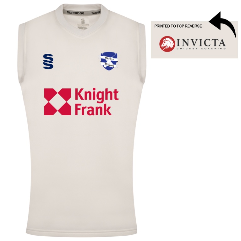 NORTHERN WARRIORS BLAST SLEEVELESS WOMENS SWEATER-Ivory